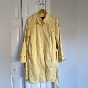 Talbots Vibrant Red Jacket with Gold Trim